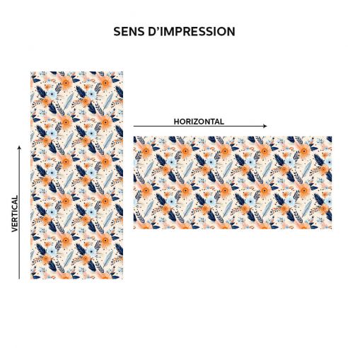 Film adhésif motifs floraux