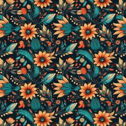 Film adhésif fleurs