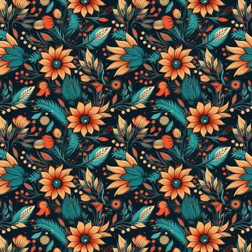 Film adhésif fleurs