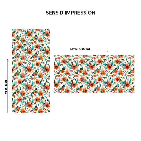 Film adhésif fleurs