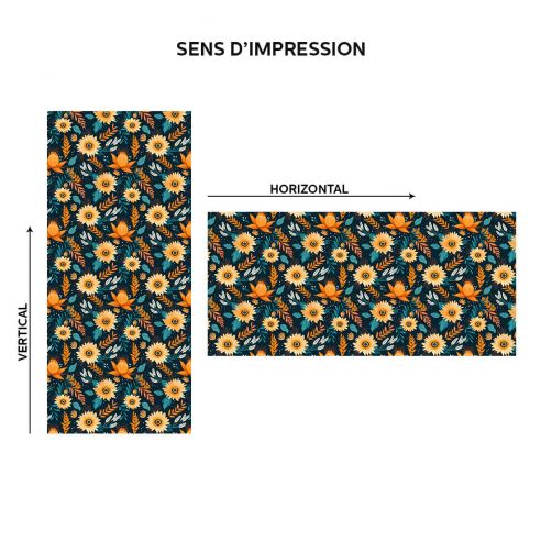 Film adhésif fleurs