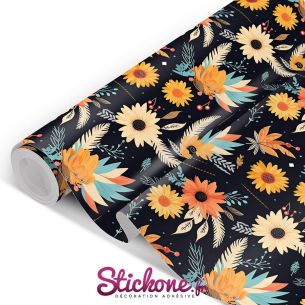 Film adhésif motifs floraux