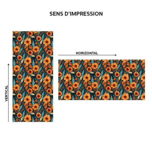 Film adhésif fleurs