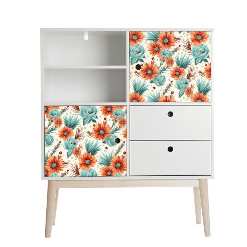 Film adhésif motifs floraux