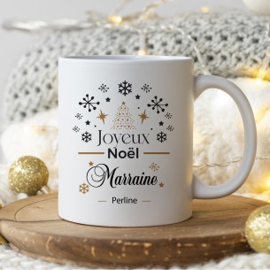 Mug joyeux Noël personnalisé