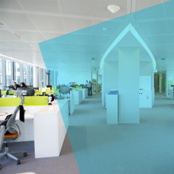 Adhésif transparent blue glace