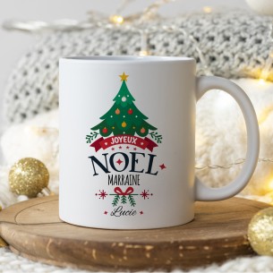 Mug joyeux Noël personnalisé 2