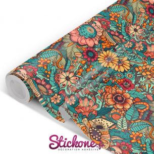 Film adhésif motifs floraux