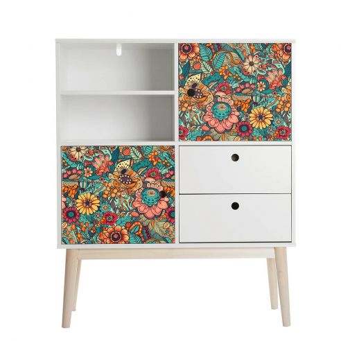 Film adhésif motifs floraux