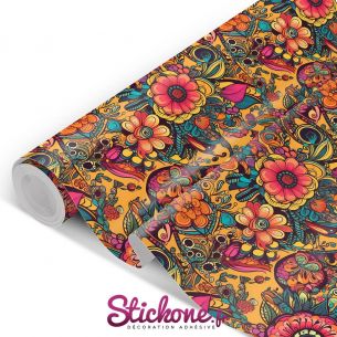 Film adhésif motifs floraux