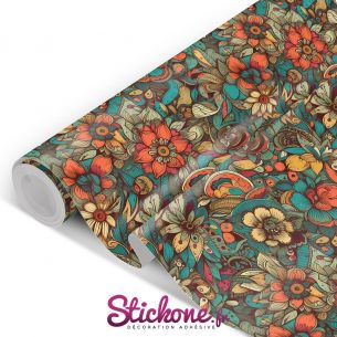 Film adhésif motifs floraux