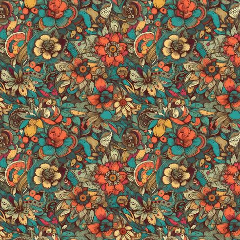 Film adhésif motifs floraux