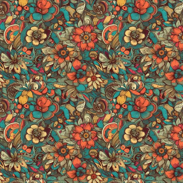 Film adhésif motifs floraux