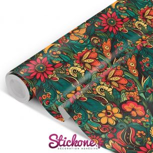 Film adhésif motifs floraux
