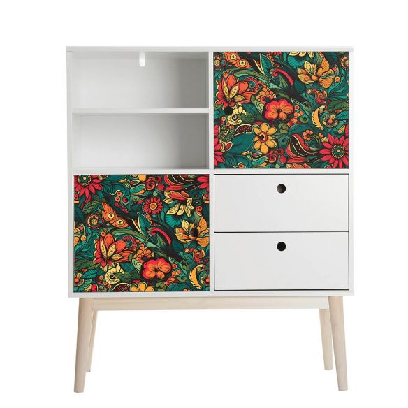 Film adhésif motifs floraux