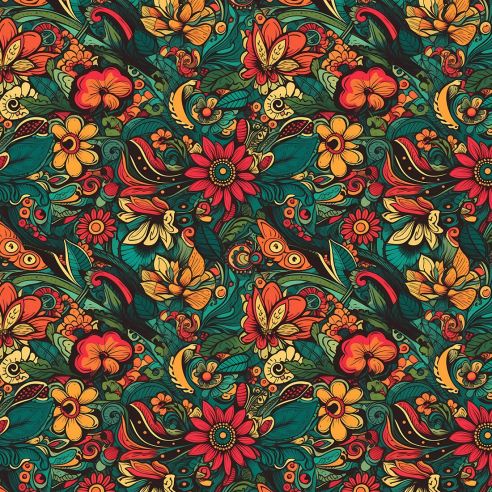 Film adhésif motifs floraux