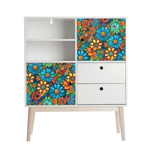 Film adhésif motifs floraux