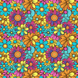 Film adhésif motifs floraux