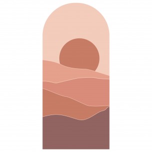 Sticker mural arche terracotta 2