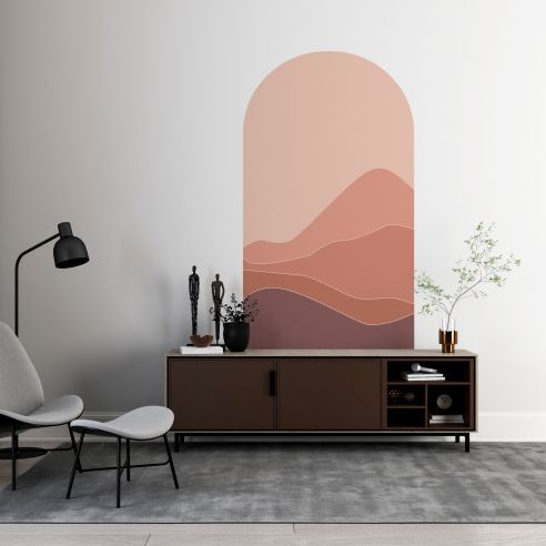 Sticker mural archeterracotta