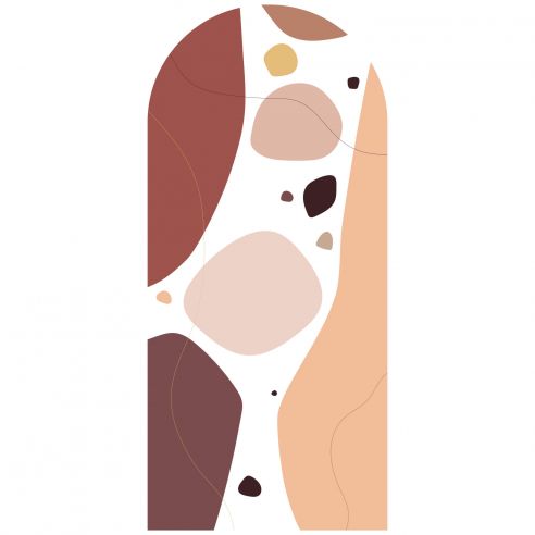 Sticker mural arche bohème chic