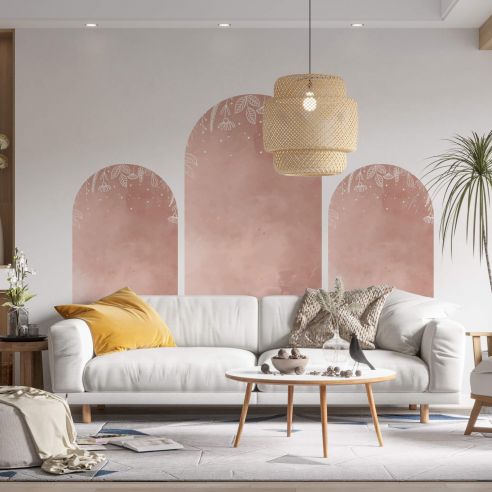 Sticker mural arche bohème chic