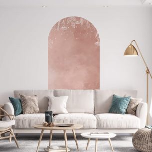 Sticker mural arche bohème chic