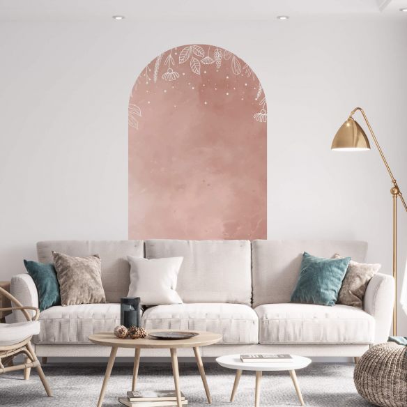 Sticker mural arche bohème chic