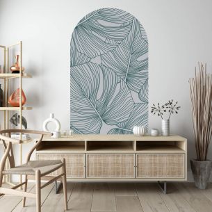 Sticker mural arche jungle