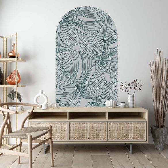 Sticker mural arche jungle