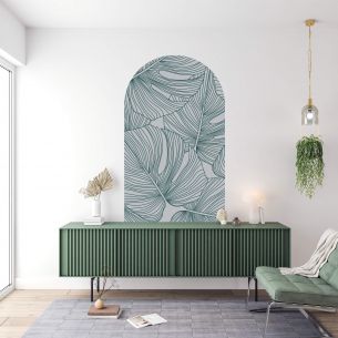 Sticker mural arche jungle 2