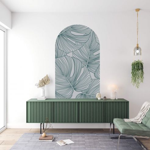 Sticker mural arche jungle