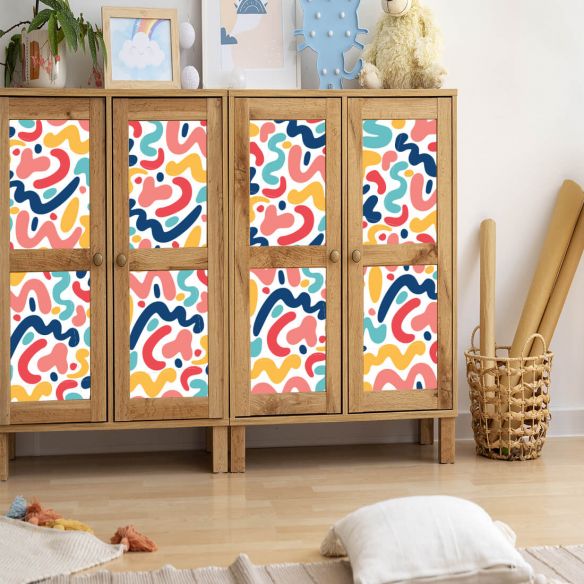 Film adhésif déco multicolore