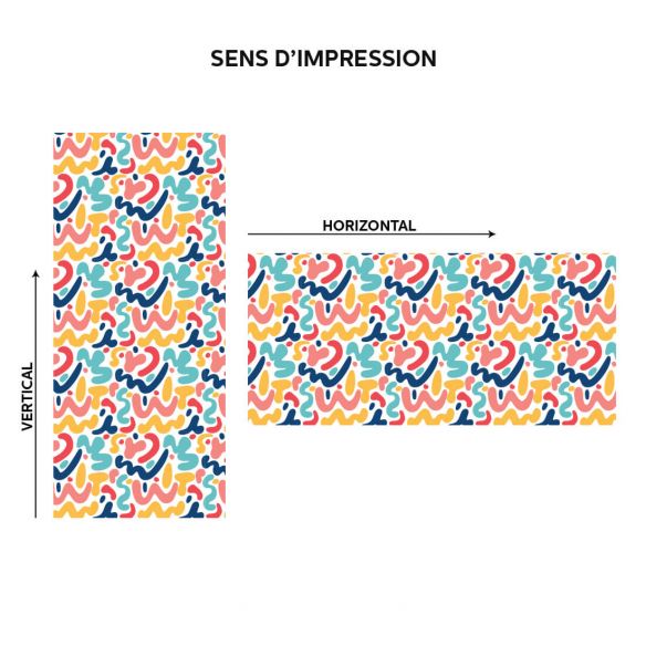 Film adhésif déco multicolore