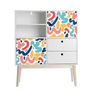 Film adhésif déco multicolore 2