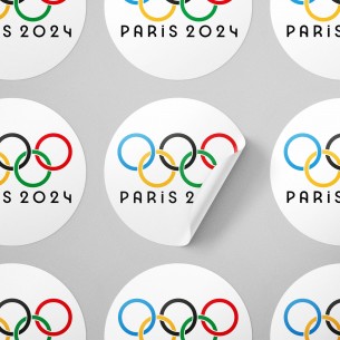 Stickers / Etiquettes adhésives JO Paris 2024