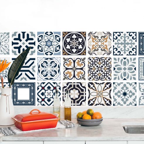 Stickers carrelage carreaux de ciment