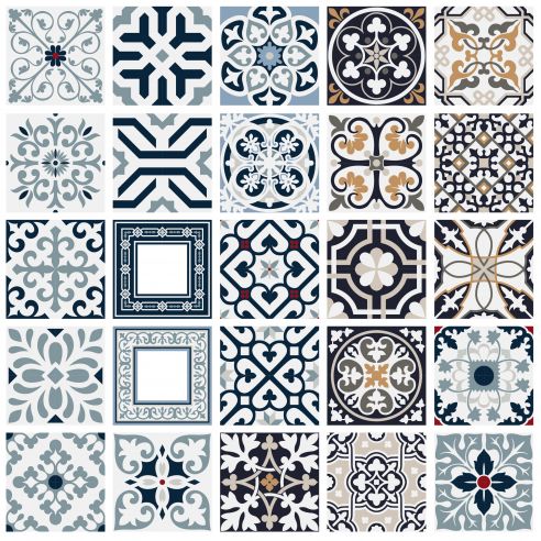 Stickers carrelage carreaux de ciment