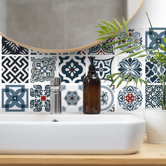 Stickers carrelage carreaux de ciment