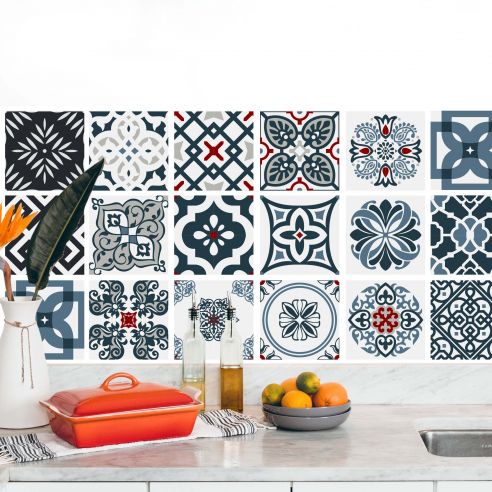 Stickers carrelage carreaux de ciment