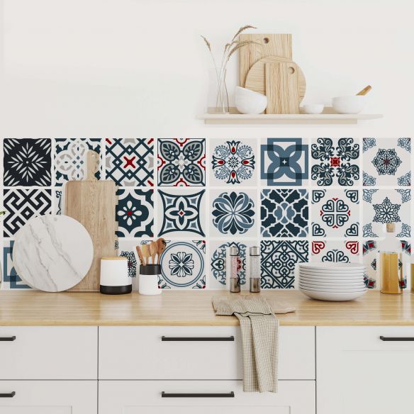 Stickers carrelage carreaux de ciment