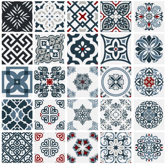 Stickers carrelage carreaux de ciment