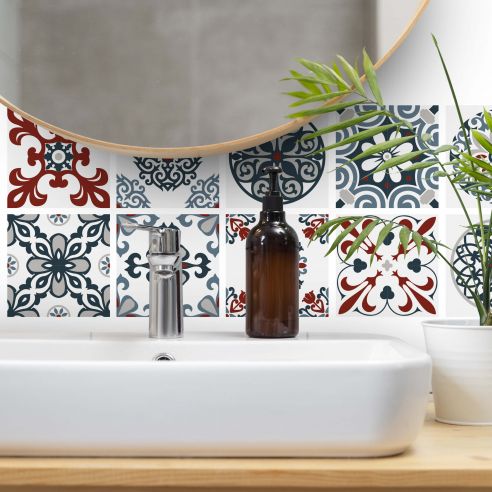 Stickers carrelage effet carreaux de ciment