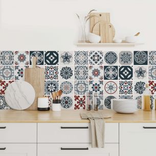 Stickers carrelage effet carreaux de ciment