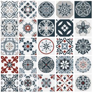 Stickers carrelage effet carreaux de ciment 2