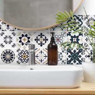 Stickers carrelage carreaux de ciment