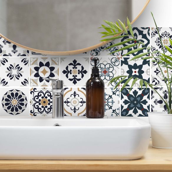 Stickers carrelage carreaux de ciment