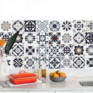 Stickers carrelage carreaux de ciment