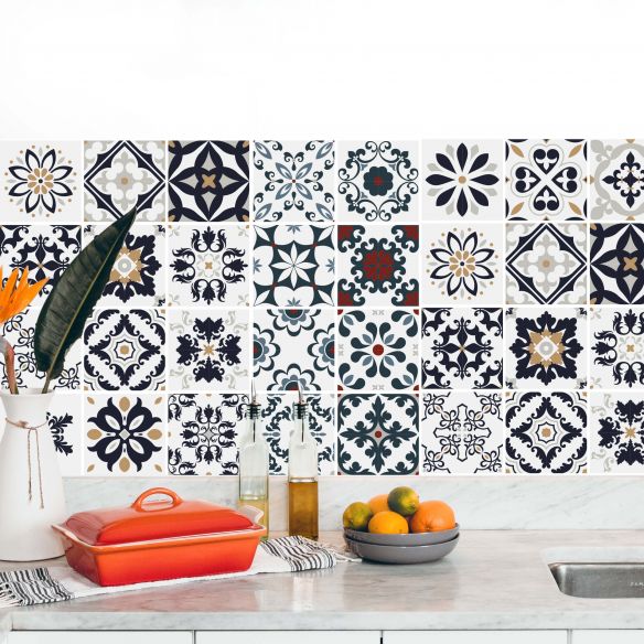 Stickers carrelage carreaux de ciment