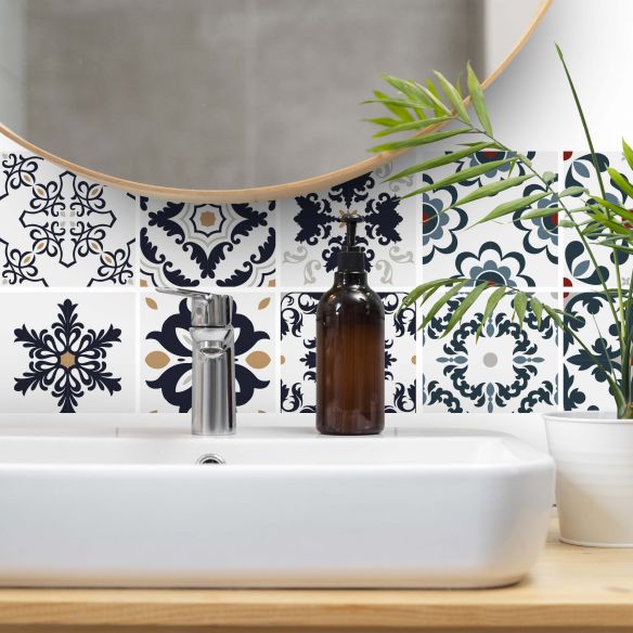 Stickers carrelage carreaux de ciment